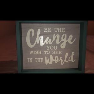 Turquoise Quote decor